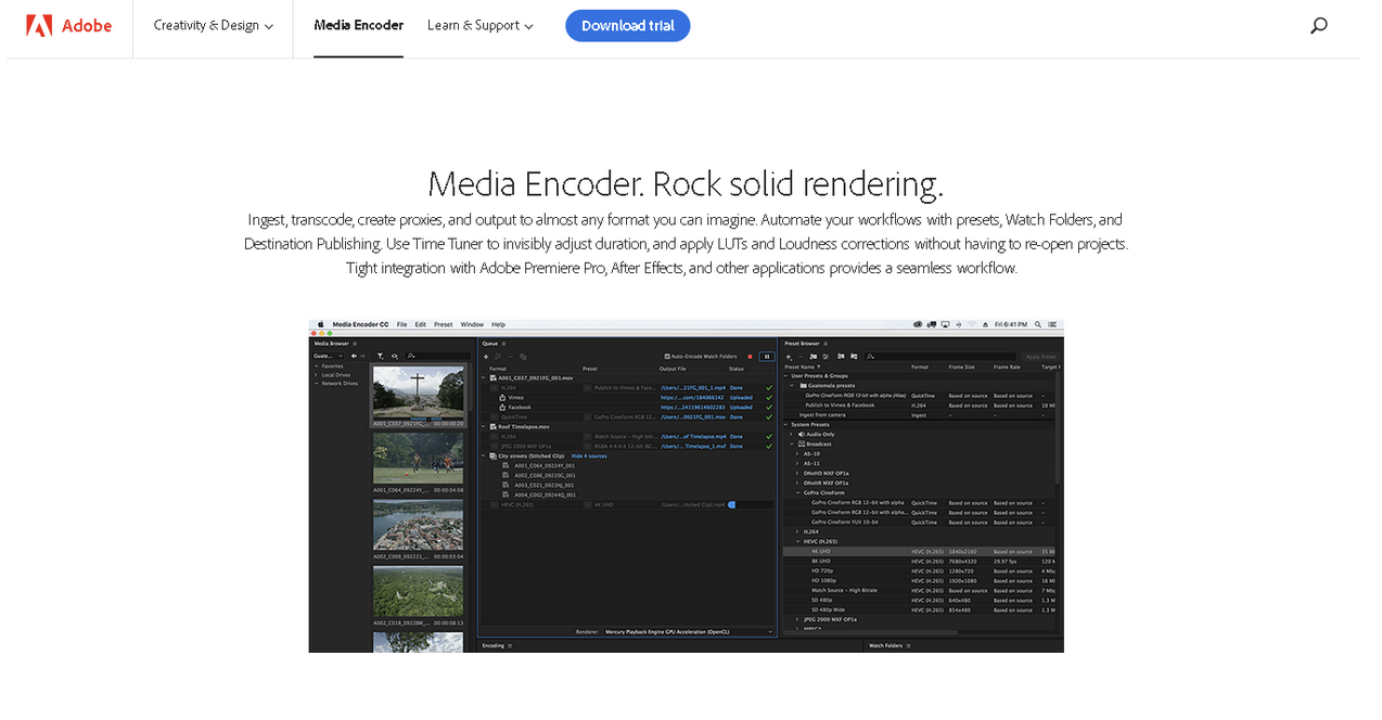 adobe media encoder